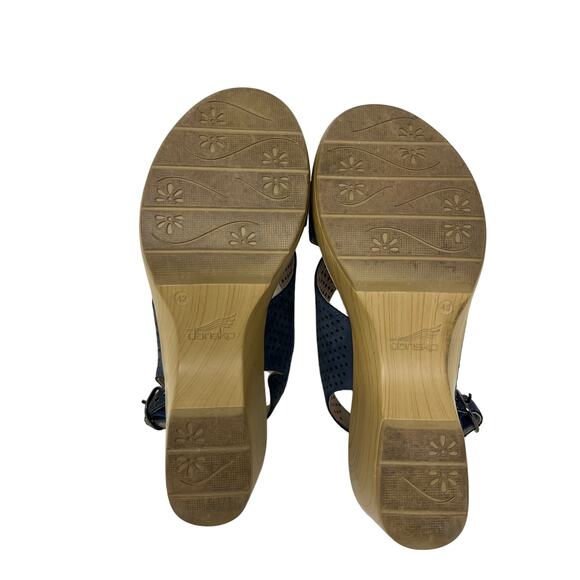 Dansko Jacinda Slingback Perforated Leather Sandals 42/11.5 - Picture 7 of 10